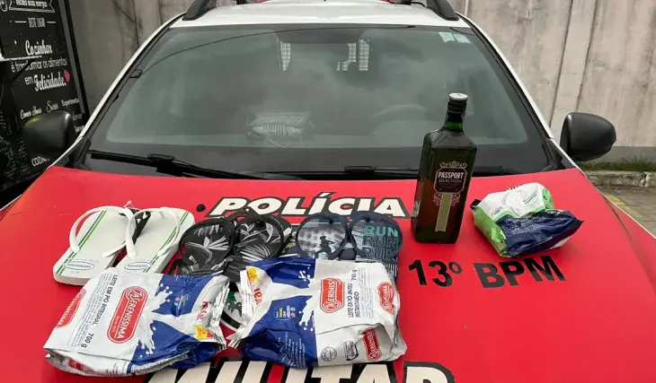 PM prende acusado de furto em supermercado em Maceió